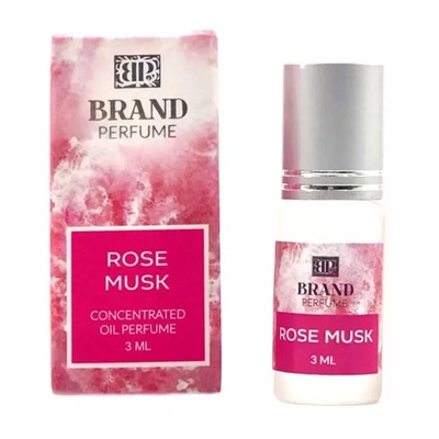 ROSE MUSK Concentrated Oil Perfume, Brand Perfume (РОЗОВЫЙ МУСКУС Концентрированные масляные духи), ролик, 3 мл.