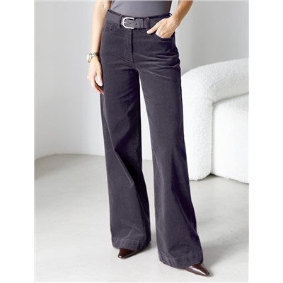 Брюки из эластичного микро-вельвета