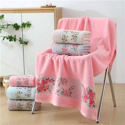 Полотенце махровое "Розалия" 35*75 см. хлопок 100%