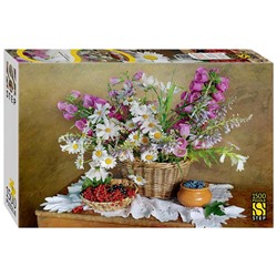 Пазлы1500 Натюрморт с ромашками 83084