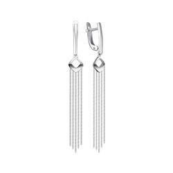 Серьги из серебра без вставки, Л-26773