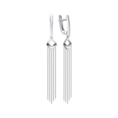 Серьги из серебра без вставки, Л-26773
