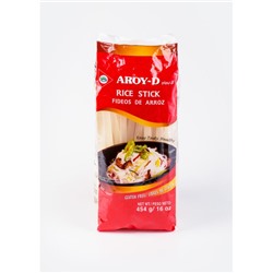 RICE STICK 10mm, AROY-D (РИСОВАЯ ЛАПША 10мм., АРОЙ-Д), 454 г. - СРОК ГОДНОСТИ ДО 10 ИЮЛЯ 2025 ГОДА