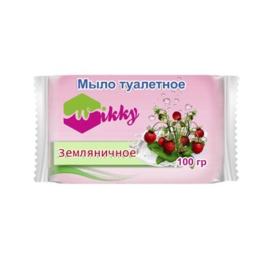 WIKKY Мыло туалетное 100г Земляничное
