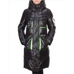 2187 BLACK Куртка зимняя женская AIKESDFRS (200 гр. холлофайбера) размеры 42-44-46-48-50