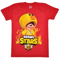 Футболка подростковая "Brawl Stars - Duck" (красный)