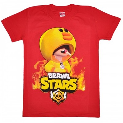 Футболка подростковая "Brawl Stars - Duck" (красный)