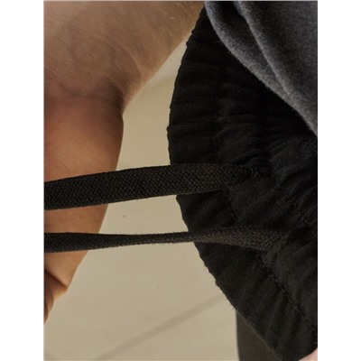 Шорты из тонкого футера с эластаном