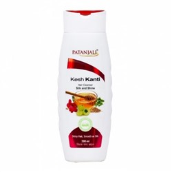 Kesh Kanti Hair Cleanser SILK AND SHINE, Patanjali (Шампунь КЕШ КАНТИ, ШЁЛК И БЛЕСК, Патанджали), 200 мл.
