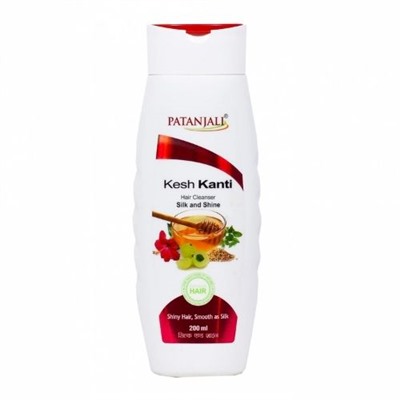 Kesh Kanti Hair Cleanser SILK AND SHINE, Patanjali (Шампунь КЕШ КАНТИ, ШЁЛК И БЛЕСК, Патанджали), 200 мл.