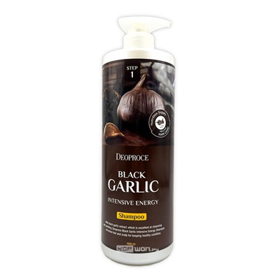 Шампунь от выпадения волос с экстрактом черного чеснока Black Garlic Shampoo Deoproce, Корея, 1000 мл Акция