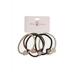 Резинки для волос 5 см (5 шт) SF-7809, ассорти №1