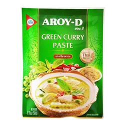 GREEN CURRY PASTE, AROY-D (Паста КАРРИ ЗЕЛЁНАЯ, АРОЙ-Д), 50 г.
