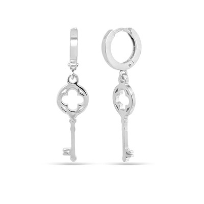 Серьги из серебра без вставки, Ю-21042р