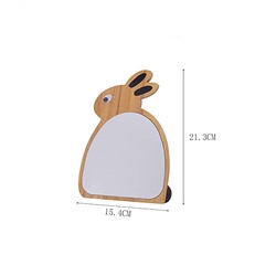 Farres. CM004 Зеркало косметическое настольное "Зайчик" 21,3х15,4х1,5см