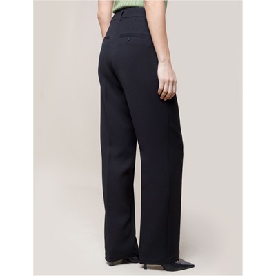 Прямые брюки из супер-плотной эластичной поливискозы