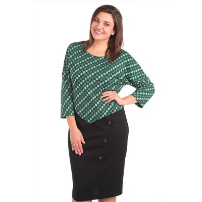 Karina deLux M-235-1 изумрудно-черный, Платье