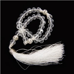 Чётки мусульманские SEW3908-71-6 искусственный хрусталь (33 бусины), 1 шт.
