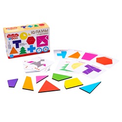 Настольная игра головоломка IQ Пазлы «Танграм» серии Baby Toys wood