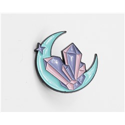 Металлический значок "Алмазы на луне" Ш*В: 2.3*2.6 см