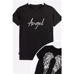 Футболка HF019 HAPPY FOX Angel (Черный)