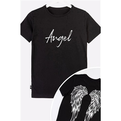Футболка HF019 HAPPY FOX Angel (Черный)