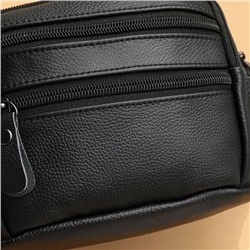 N014-3 черн Рюкзак на одно плечо мужской (17х13х5)