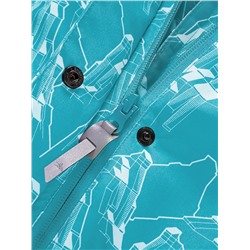 Горнолыжный костюм детский для девочки бирюзового цвета 9206Br