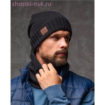 LL 131 PE 131 Комплект мужской флис (шапка+снуд) (57-59)