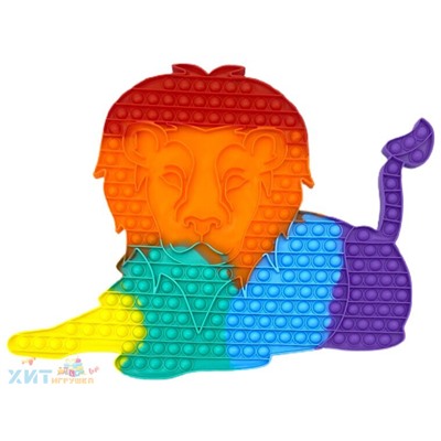 POP IT antistress Сенсорная игрушка с пузырьками ЛЕВ 38*50 см / ПОПИТ / ПОП ИТ / Вечная пупырка popit_big_lion, popit_big_lion/1931-27