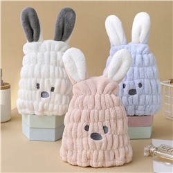 Банное полотенце-шапочка из микрофибры , 1 шт. Цвет в ассортименте.