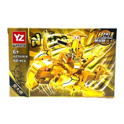Конструктор NINJAS 8в1 Ниндзя и самолет-трансформер 60дет. 14*9см  / YZ7016-8