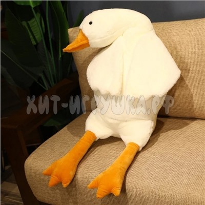 Мягкая игрушка подушка Гусь 90 см gys90, gys90-white, gys90-grey
