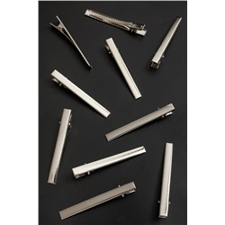 Зажим металлический 7,5 см (20 шт) SF-5158, серебро