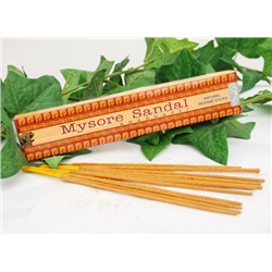 MYSORE SANDAL AGARBATTI Natural Incense Stiks (МАЙСОР САНДАЛ АГАРБАТТИ Натуральные индийские благовония), 15 г.