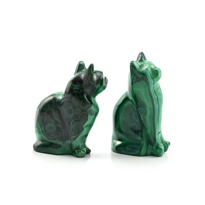 Кошка из малахита 35*22*57мм