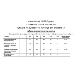Рубашка для мальчика A-YUGI арт.18102 гол