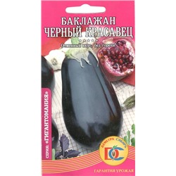 Баклажан Черный красавец (0,2г) Дем Сиб (мин.10шт.)