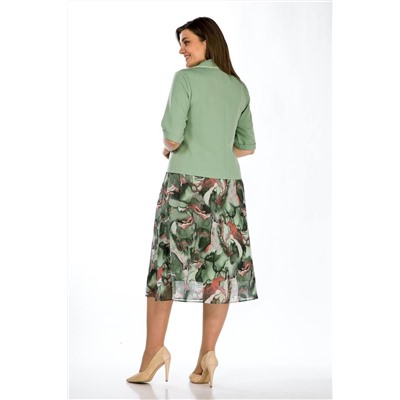 Lady Style Classic 2670/2 зеленая_мята, Юбка,  Жакет