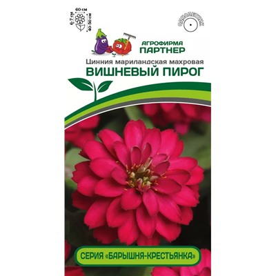 Партнер Цинния ВИШНЕВЫЙ ПИРОГ ^(5шт) 2-ной пак