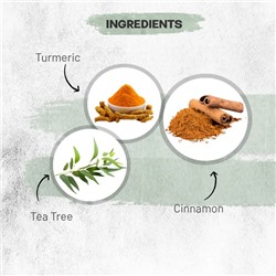 CINNAMON & TEA TREE Face Wash, Luster (КОРИЦА И ЧАЙНОЕ ДЕРЕВО травяной гель для умывания без сульфатов и парабенов С ЭФИРНЫМ МАСЛОМ ЛАЙМА, Ластер), 110 мл.