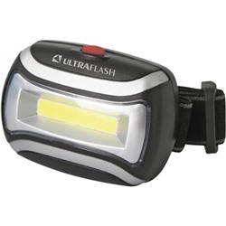 Фонарик Налобный (аккумулятор) ULTRA FLASH LED5380 (3ватт LED 3реж.)