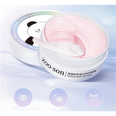 Патчи для глаз с коллагеном и экстрактом морских водорослей Zoo Son Collagen Seaweed eye mask, 60 шт.