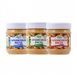 Паста арахисовая "Азбука продуктов" Классическая c кусочками, 340 гр