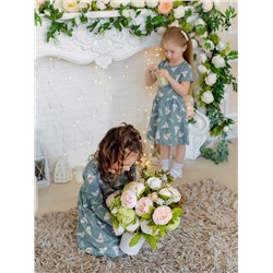 Платье Лето зайки полынь