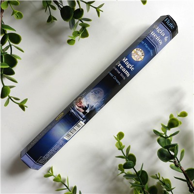 Flute MAGIC DREAMS Incense Sticks, Cycle (ВОЛШЕБНЫЕ СНЫ ароматические палочки, Сладких снов, удовлетворение и настроение, Сайкл), шестигранник 20 палочек.