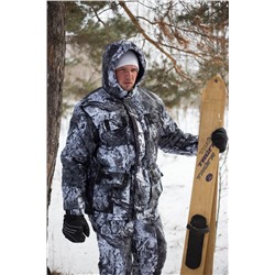 Костюм зимний мужской Снеговик (алова, изморозь)