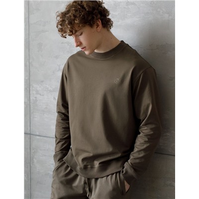 Джемпер из тонкого премиального футера с эластаном