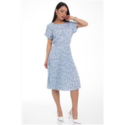 Платье Сабрина (гофре,небесный)