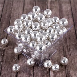 Сахарные шарики Серебро 14 мм, New, 50 гр